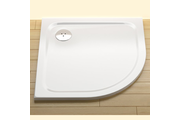 Ravak Elipso Pro Chrome 80 negyedköríves zuhanytálca, 80x80 cm, fehér, öntött műmárvány