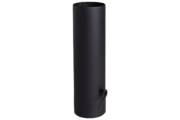 Acél füstcső huzatszabályzóval 160/300mm, 1mm, fekete
