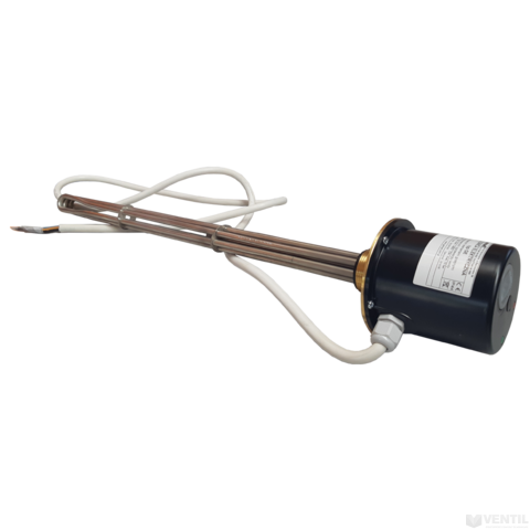 Heizer kompakt elektromos fűtőbetét termosztát fejjel, kábellel, dugóval, 200L-től - 6/4" 400V 6kW
