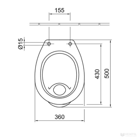 Alföldi Bázis WC csésze alsó kifolyású laposöblítésű R1 4037