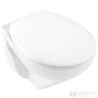 Alföldi Optic kompakt fali WC csésze, mélyöblítésű, perem nélküli, Easyplus felülettel 7048, falra szerelhető