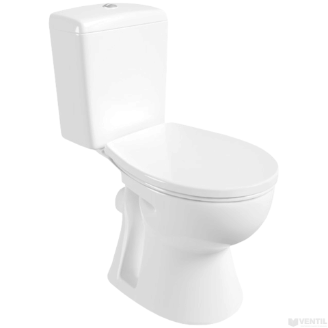 Alföldi Saval 2.0 álló, mélyöblítésű, hátsó kifolyású monoblokkos WC csésze Easyplus bevonattal