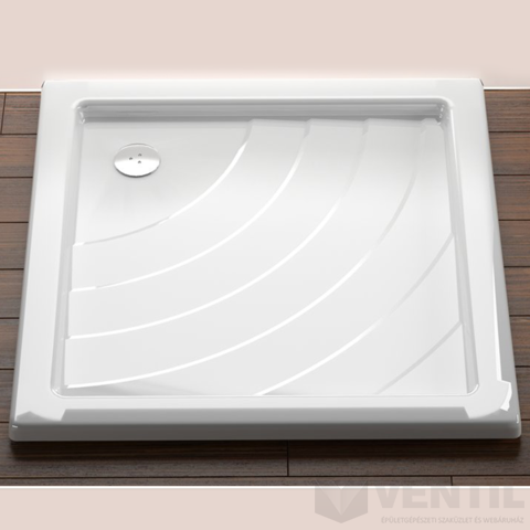 Ravak Angela 80 PU négyzet alakú zuhanytálca, 80x80 cm, fehér, akril