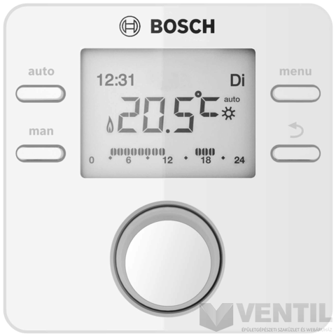 Bosch CR100 RF vezeték nélküli programozható szobatermosztát