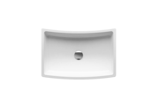 Ravak Formy 02 500 D hajlított mosdó, 50x41 cm, beépíthető, fehér öntött műmárvány