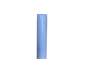 Alu füstcső egyenes 76/1000mm, fehér szinterezett