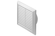 Awenta T61 négyszögletes fali rács 170X170, rovarhálóval, fehér színben NA100
