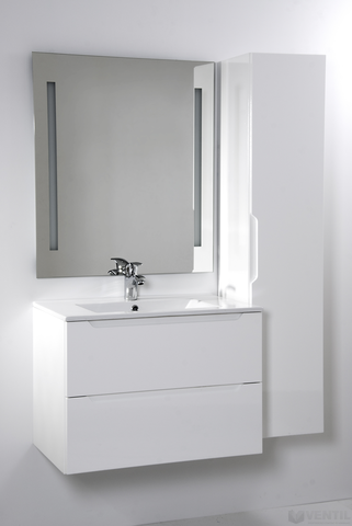 HB Elit 70 fürdőszoba szekrény mosdóval 520x700x460 mm (magasfényű fehér)