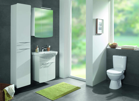 Alföldi Saval 2.0 monoblokkos WC tartály, oldalsó bekötési lehetőséggel, Siamp Duo szerelvénnyel 7074
