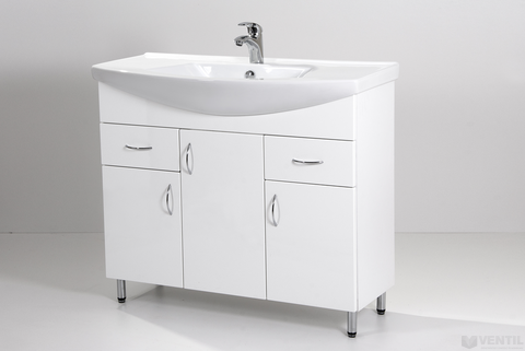 HB Standard 100 fürdőszoba szekrény mosdóval 850x1000x350 mm