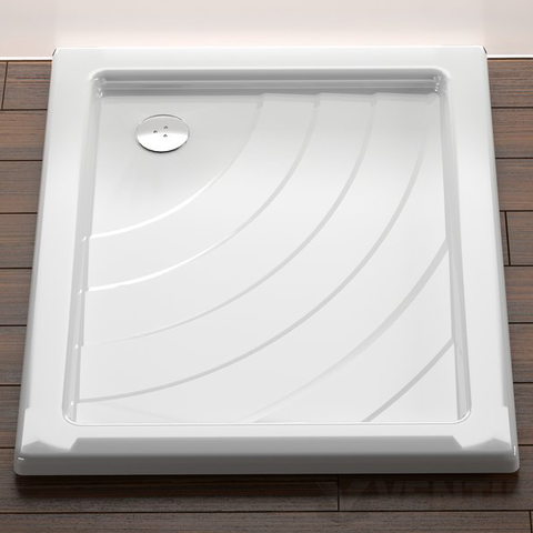 Ravak Aneta EX téglalap alakú, lábakra szerelhető, vagy padlóba süllyeszthető zuhanytálca, 75x90 cm, fehér, akril