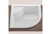 Ravak Sabina 80 LA negyedköríves zuhanytálca/minikád, 80x80 cm, fehér, akril