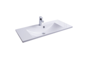 Ravak Flat 900 mosdó, 90x46 cm, szabadon álló/beépíthető, fehér, csaplyukkal, túlfolyóval