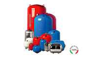 Aquasystem VR24 tágulási tartály fűtésre, 24 literes, piros, kerek