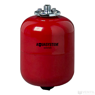 Aquasystem VR12 tágulási tartály fűtésre, 12 literes, piros, kerek