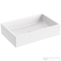 Ravak Formy 01 600 D mosdó, 60x39 cm, beépíthető, fehér öntött műmárvány