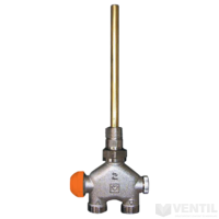 Herz VUA lándzsás radiátorszelep 100% egycsonkú egyenes 40mm M28 előbeállítási lehetőség