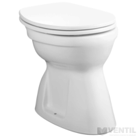 Alföldi Bázis 4037 alsó kifolyású, lapos öblítésű, fehér színű WC csésze