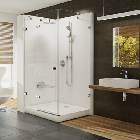 Ravak Gigant Pro Chrome téglalap alakú zuhanytálca, 110x80 cm, fehér, öntött műmárvány