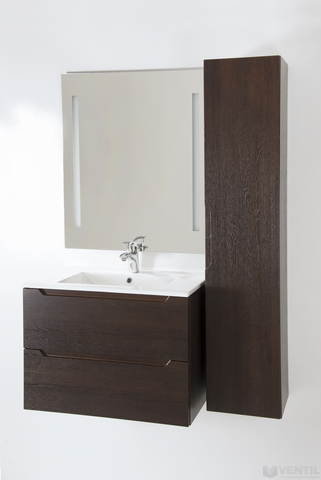HB Elit 60 fürdőszoba szekrény mosdóval 520x600x460 mm (dió)