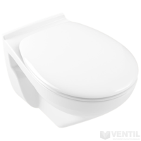 Alföldi Optic fali WC csésze, mélyöblítésű, perem nélküli, Easyplus felülettel 7047, falra szerelhető