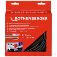 Rothenberger 8 mm-es tisztítóspirál acélmaggal, Rospimatic CL-hez, Rospi 8 / 36-hoz