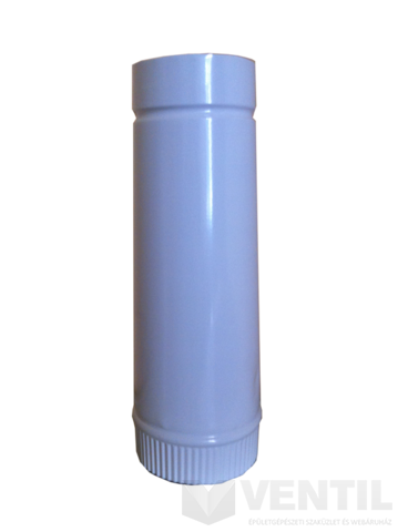 Alu füstcső szűkítő hosszú 132-112mm, fehér szinterezett