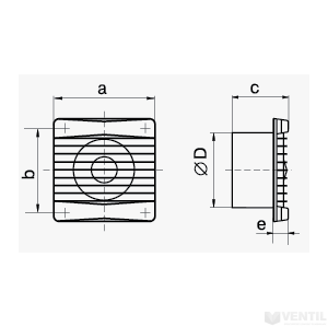 Vents 100 Silenta-M szellőztető ventilátor