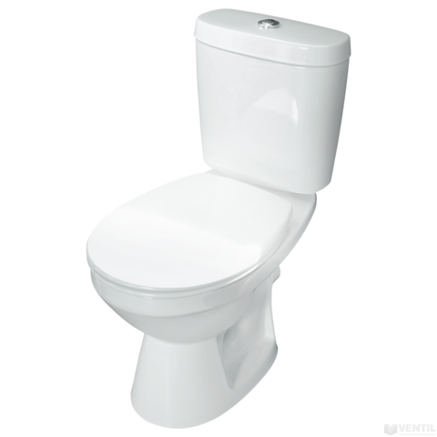 Alföldi Saval 2.0 mélyöblítésű, alsó kifolyású monoblokkos WC csésze monoblokkos tartállyal (7090, 7074)