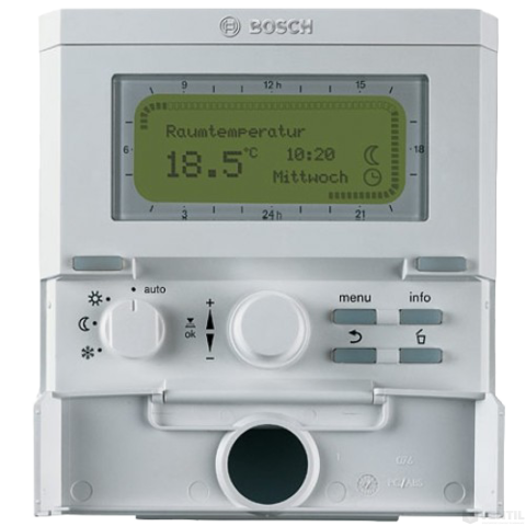 Bosch FR 120 heti programozású digitális szobatermosztát fűtés és melegvíz