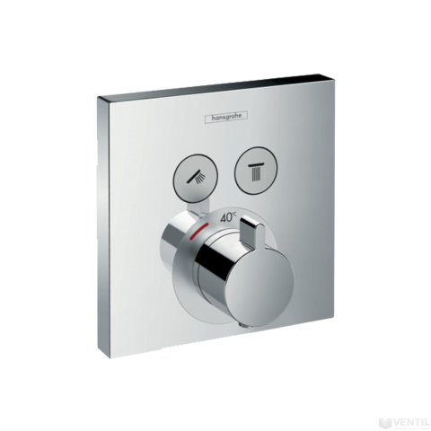 Hansgrohe ShowerSelect termosztát falsík alatti szereléshez 2 fogyasztóhoz
