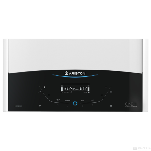 Ariston Genus One+ Wifi 30 fali kondenzációs kombi gázkazán beépített Wi-Fi rendszerrel, 30kW