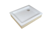 Ravak Aneta LA téglalap alakú zuhanytálca burkoláshoz, 75x90 cm, fehér, akril