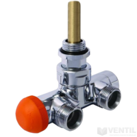 Herz VUA-50 lándzsás radiátorszelep 100% kétcsöves sarok jobb 50mm M28 előbeállítási lehetőség fehér