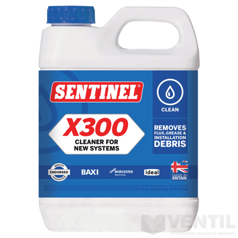 Sentinel X300 új fűtési rendszer tisztító
