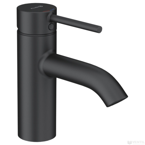 Kludi Bozz egykaros álló mosdó csaptelep push-open leeresztővel, 75mm, matt fekete