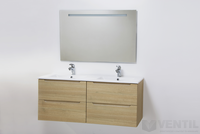 HB Elit 120 fürdőszoba szekrény dupla mosdóval 520x1200x460 mm (sonoma)