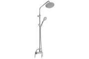 Mofém Zenit egykaros zuhanyrendszer (Zenit zuhany csaptelep felső kifolyóval, állítható teleszkópos felszállócsővel)