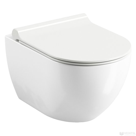 Ravak WC Uni Chrome RimOff perem nélküli fali WC csésze 360x510x350mm, falra szerelhető