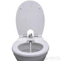 Toilette-Nett 120S bidet WC ülőke poliészter-műgyanta kivitel sima tetővel