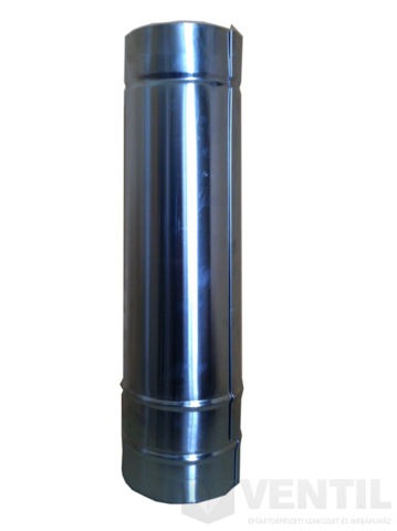 Alu füstcső szűkítő hosszú 132-112mm, natúr
