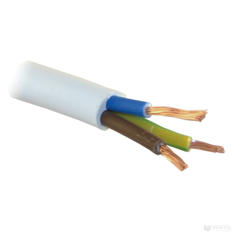 Hálózati kábel (MT) 1,5mm, 300/500V, fehér